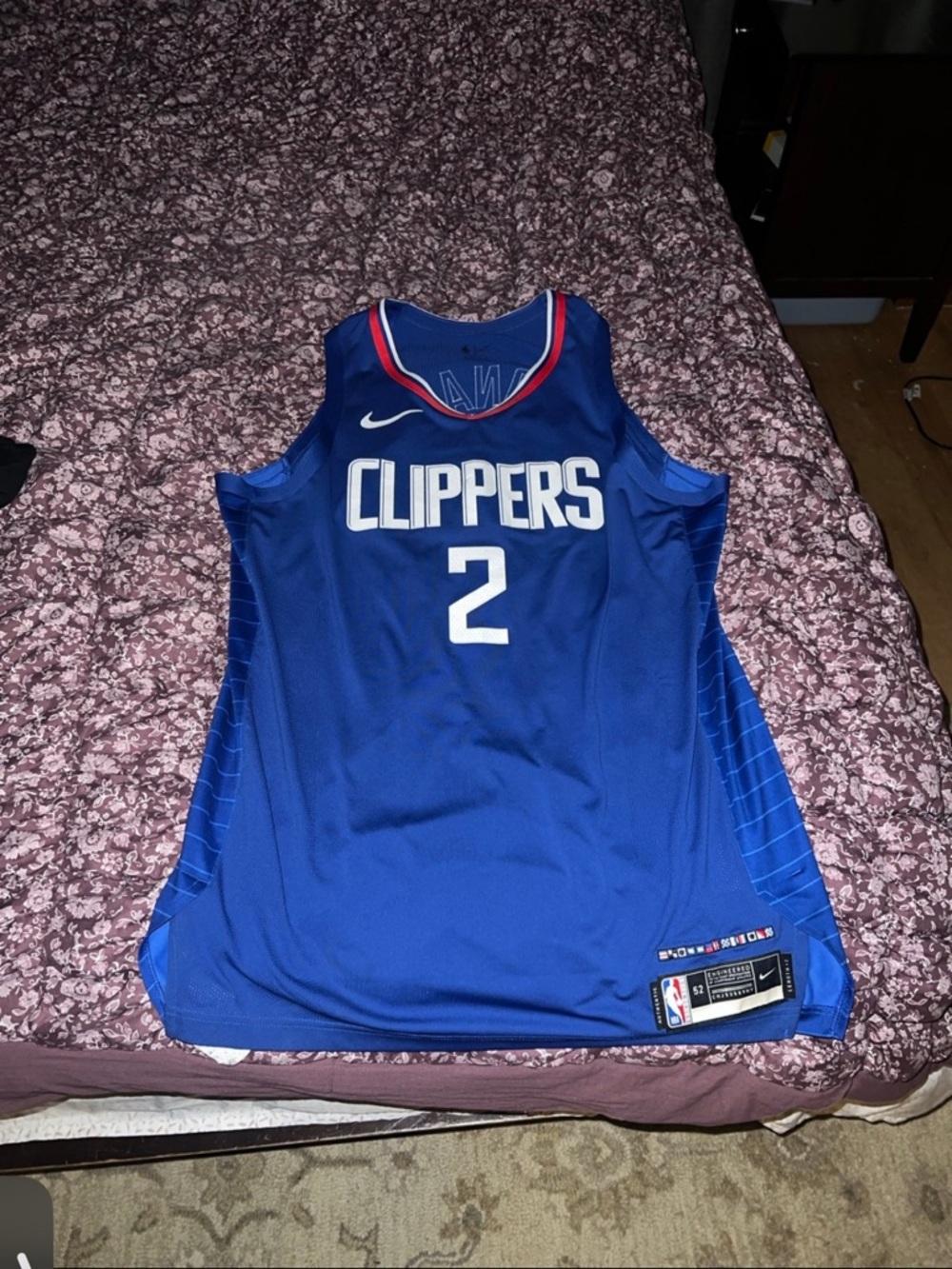 Authentic Nike Blue LA Clippers #2 Basketball Jersey